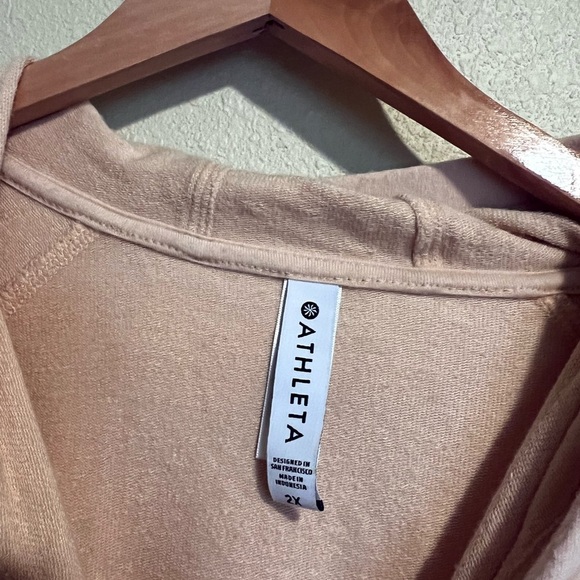 Athleta Peach Oversized Drawstring Boardwalk Hoodie 2X - Picture 9 of 11